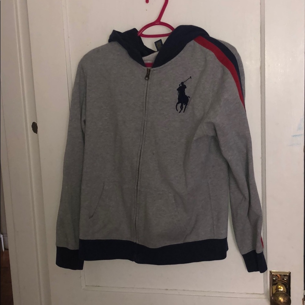 Polo zip up hoodie
